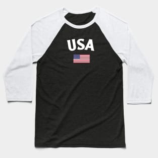 United States Flag Baseball T-Shirt